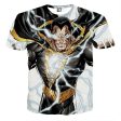 Black Adam 3D Printed Shazam T Shirt Online Hot Sale