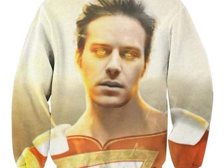 Shazam Face Crewneck 3D Printed Shazam Sweatshirt Online Hot Sale