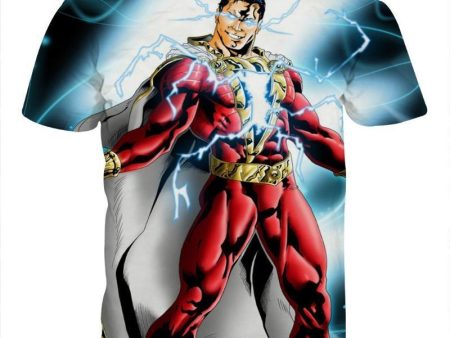 Electrifying 3D Printed Shazam T Shirt Supply