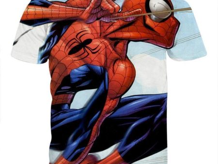 Spiderman 3D Printed Hyper Extended Spiderman T Shirt Discount