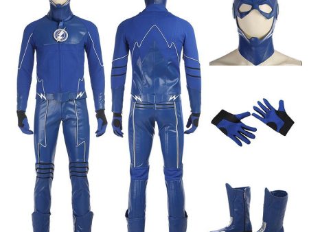 The Flash Cosplay Costume Blue Bodysuit Discount