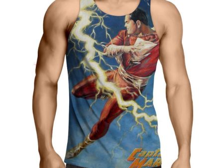 Shazam Kicking 3D Printed Shazam Tank Top For Cheap